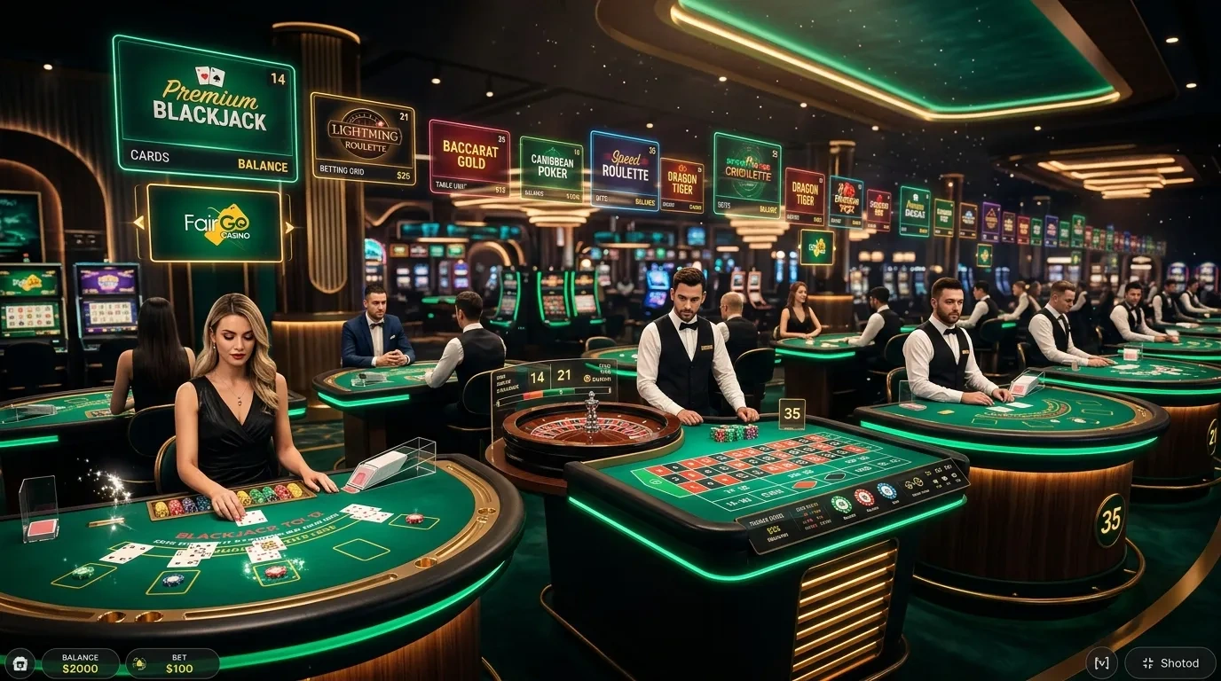 Table Games Variety at Fair Go Casino Puts Dozens of Titles at Your Fingertips